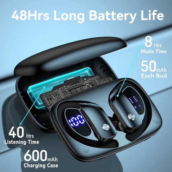 BMANI Wireless Earbuds Bluetooth Headphones - Picture 7 of 8